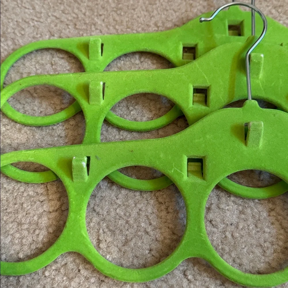 Set of Green Velvet Hangers